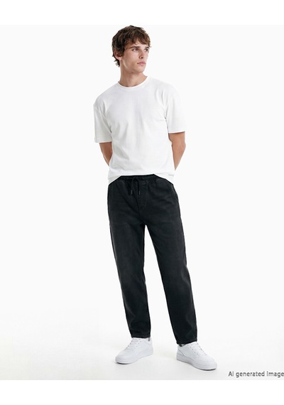 Lcw Jeans Siyah Straight Fit Erkek Jean Pantolon