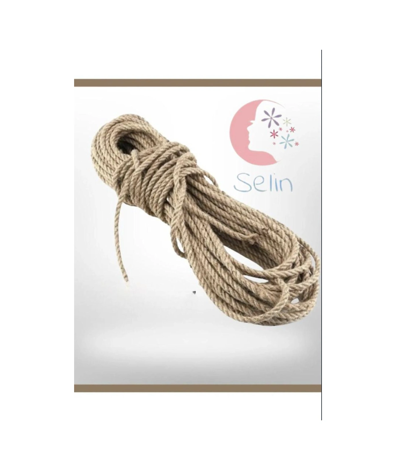 5 Mm 50 Metre Jüt Halat - Kendir İp - Dekor İpi