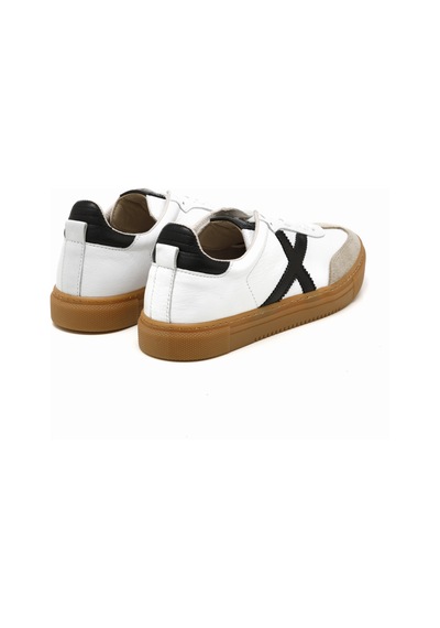 Sneaker Günlük Kadın Mar-25y-192-3030 John May 84-02-01 Beyaz-siyah Beyaz-siyah Beyaz - Siyah