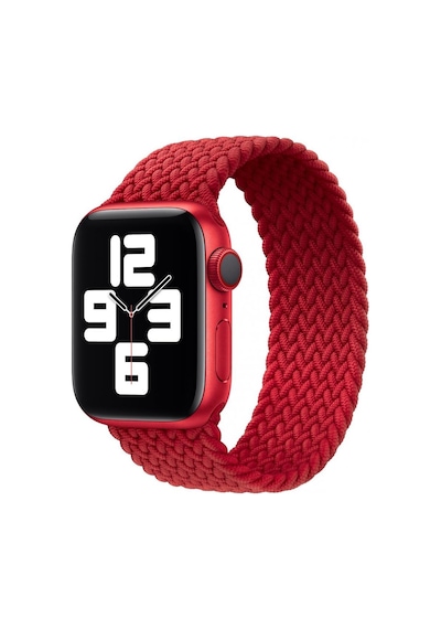 Apple Uyumlu iOS Watch 40 mm Tek Örgülü Loop (Product) RED 8 Kayış