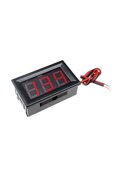 0.56 inç 3.5-30V 2 Kablolu DC Kırmızı Voltmetre