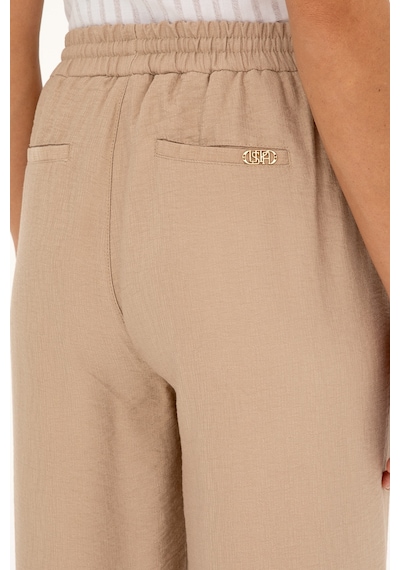 U.S. Polo Assn. Kadın Kum Kanvas Pantolon 50281147-VR085