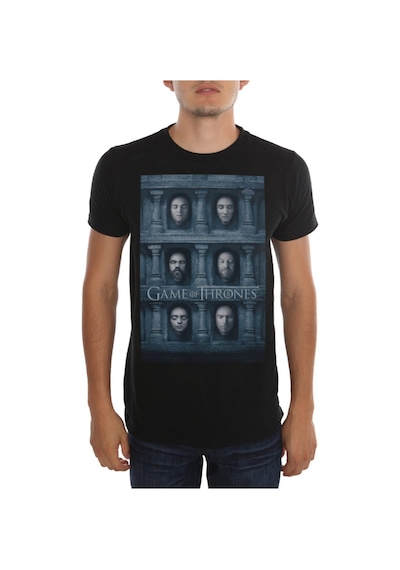 Noıssey Köstebek Etiket Game Of Thrones - Temple Of Faces Erkek T-shirt Et886 Siyah