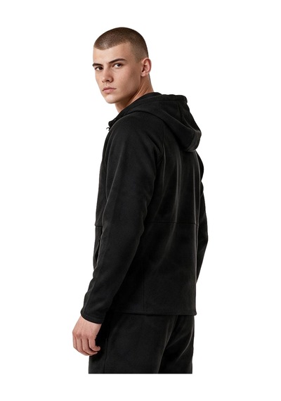 Sportive Atren Zip Erkek Siyah Günlük Stil Sweatshirt 26ke0001-syh