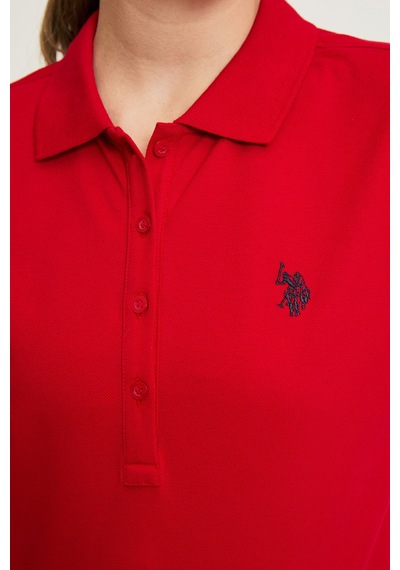 U.s. Polo Assn. Kadın Kırmızı Tişört Basic 50321818-vr171 Basıc Kırmızı