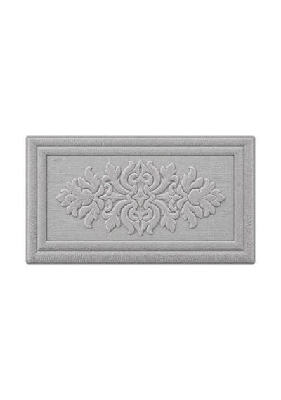 Dijital Baskılı Kabartma Görünümlü Modern Kaydırmaz Taban Banyo Lavabo Paspası 60x100 Açık Gri - 931535136 Açık Gri