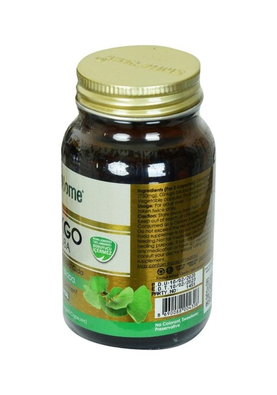 Shiffa Home Ginkgo Biloba Kapsülü Takviyesi 620 MG x 60 Kapsül