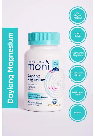 Inatura Moni Daylong Magnesium 90 Kapsül