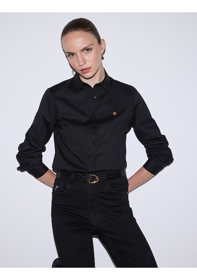 Pierre Cardin Kadın Siyah Gömlek Desenli 50328627-vr046