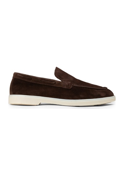 Deery Erkek Hakiki Süet Kahverengi Loafer Ayakkabı - 02032mkhvc01