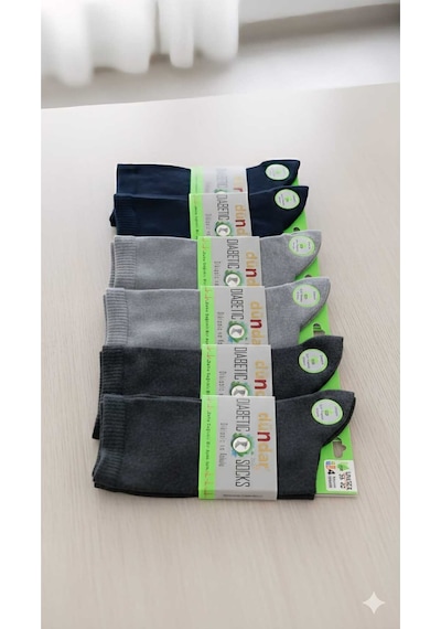 Plus Unisex Bambu Diyabetik Çorap 4 Mevsim Dikişsiz/kokulu Asorti 12'li Paket Set 3 36-40 Çok Renkli Plus Unisex Bambu Diyabetik Çorap 4 Mevsim Dikişsiz/kokulu Asorti 12'li Paket Set 3 36-40 Çok Renkli