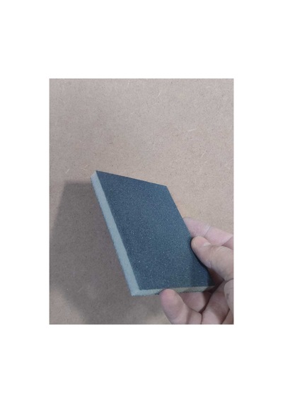 9.5 X 12.5 Cm Yassı Sünger Zımpara 180 Kum 1 Adet Takoz Blok Flex Taşlama Ahşap El İnce İş Zımparası