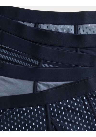 Marks & Spencer 5'li Pamuklu Streç Geometrik Trunk Seti T14004818s Mavi Mix Marks & Spencer 5'li Pamuklu Streç Geometrik Trunk Seti T14004818s Mavi Mix