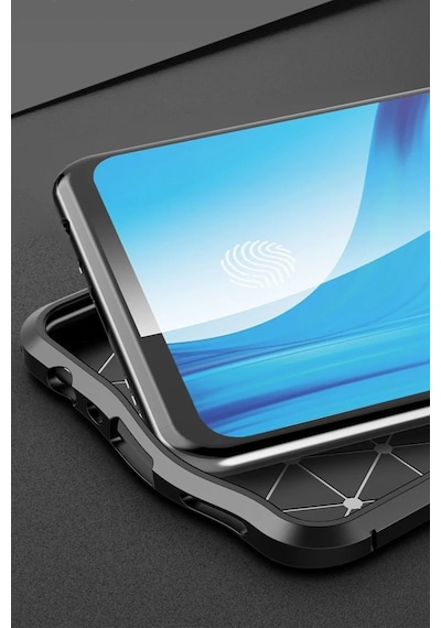 Oppo Reno 4 Lite Uyumlu Kılıf Auto Focus Kapak - Kırmızı