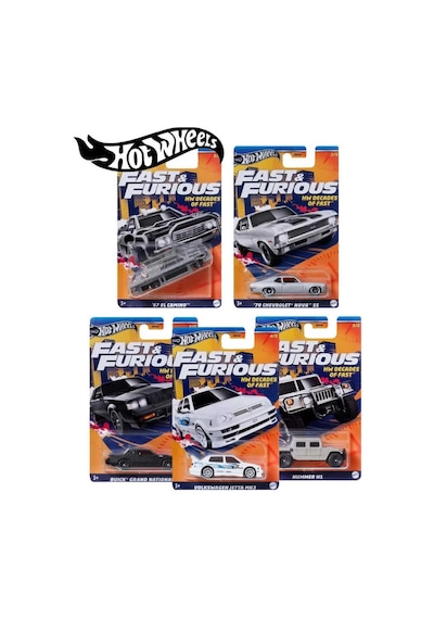 Hot Wheels Fast And Furious Hnr88 Decades Of Fast Çok Renkli
