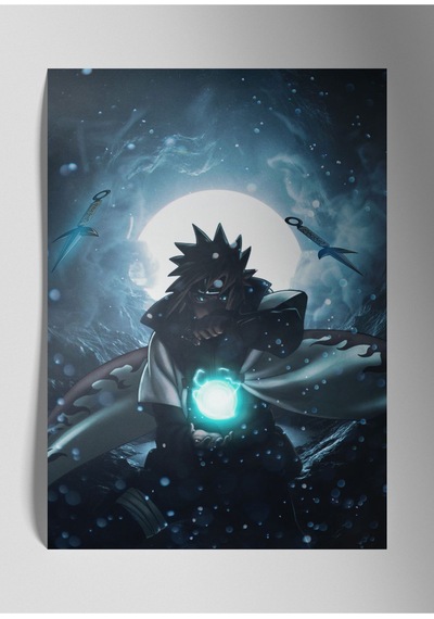 Metal Baskı Parlak Anime Duvar Tablosu - Naruto Uzamaki, Manga Serisi