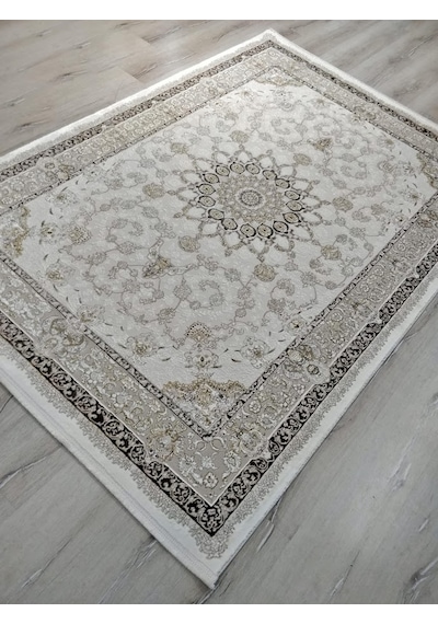 Vera Klasik Desenli Ipeksi Yumuşaklıkta Dokunmuş Makina Halısı 160x230 Cm Kahverengi - Vizon Vera Klasik Desenli Ipeksi Yumuşaklıkta Dokunmuş Makina Halısı 160x230 Cm Kahverengi - Vizon
