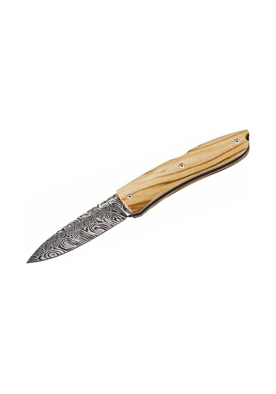 Lionsteel 8800ul Klasik Opera D2 Zeytin Ağacı Saplı Kamp Çakısı Kahverengi