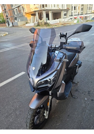 Motocam Rks Reale 125 Ön Cam 2023-2026 Model 55cm Füme Renkli 4mm Kısa Spor Cam