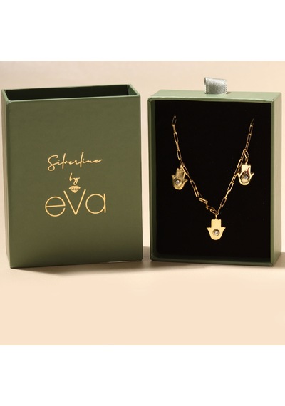 Fatıma Kolye 718927 Gold Gümüş