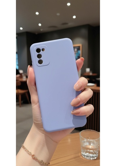 Samsung Galaxy A02s Uyumlu İçi Kadife Kamera Korumalı Renkli Silikon Kılıf
