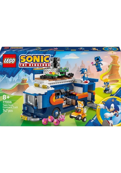 LEGO® Sonic the Hedgehog™ Sonic Takımı Komuta Kamyonu 77006 - 8 Yaş ve Üzeri Çocuklar için Yaratıcı Oyuncak Yapım Seti (747 Parça)