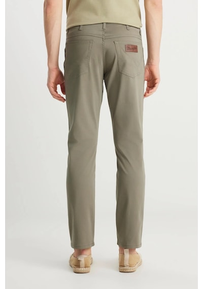 Wrangler Texas Slim Non Denim Pantolon Dusty Olive Çok Renkli