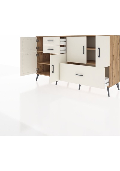 Hyperion Konsol 5 Raflı 3 Çekmeceli 5 Kapaklı 176x44x99 Çam-aytaş Çam-aytaşı Hyperion Konsol 5 Raflı 3 Çekmeceli 5 Kapaklı 176x44x99 Çam-aytaş Çam-aytaşı