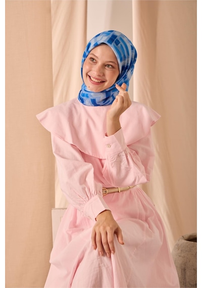 Silk Home Soft Eşarp 73096-19 Bebe Mavi, Saks, Gümüş, Mavi