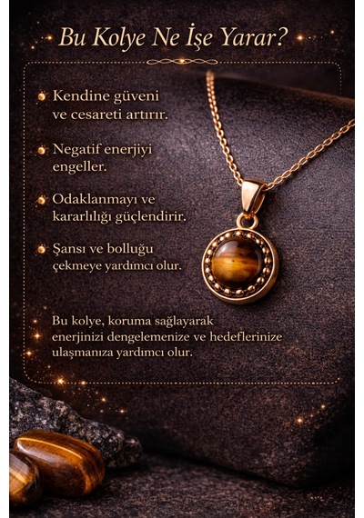 Kadın Turuncu Akik Taşlı Antik Desenli Bakır Kolye Zarif Doğal Taş Kolye Diğer 00792104