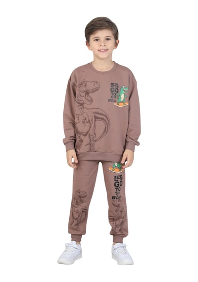 Erdem Kıds Erkek Çocuk Dinozor Baskılı Pijama Takımı İki İplik Eşofman Takımı Okul İkili Takım Tarçın Tarçın Erdem Kıds Erkek Çocuk Dinozor Baskılı Pijama Takımı İki İplik Eşofman Takımı Okul İkili Takım Tarçın Tarçın