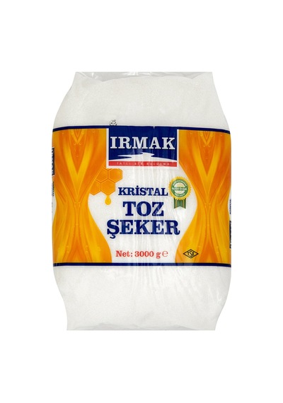 5 Adet Irmak Kristal Toz Şeker 3 Kg
