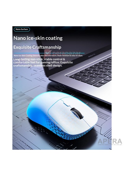 Kablosuz Bluetooth Ve Usb Alıcılı Gaming Mouse Sessiz Tık Type-c Şarjlı 6400 Dpı 3 Modlu Bilgisayar Laptop Oyuncu Faresi Cn10 Beyaz