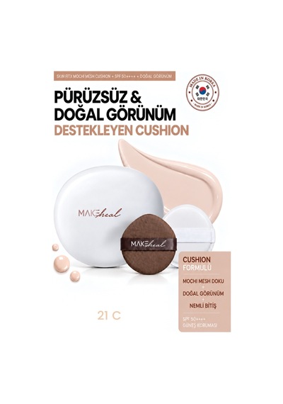Skin Fitx Mochi Mesh Cushıon/pürüzsüz Ve Doğal Görünüm Destekleyen Cushıon 210C
