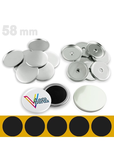 58mm Buton Sade Magnet Vg58bsm 100 Adet