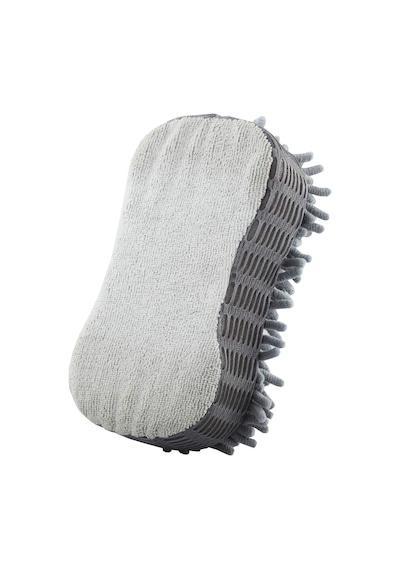 Çift Taraflı Mikrofiber Şönil Tüylü Araba Oto Yıkama Kurulama Temizlik Süngeri 23x12x6cm Gri Oto Aksesuarcım