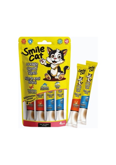 Kedi Mix Krema Ödülü 4'lü Ton-somon-tavuk