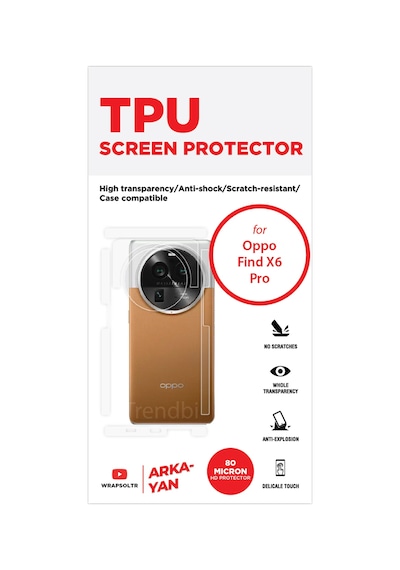 Oppo Find X6 Pro Arka Kamera Ve Üst Kısmı Koruyan Tpu Film