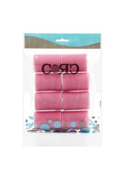 Pembe Cırtlı Sünger Bigudi Seti - 8'li, 4 Cm Çapında Açık Mavi