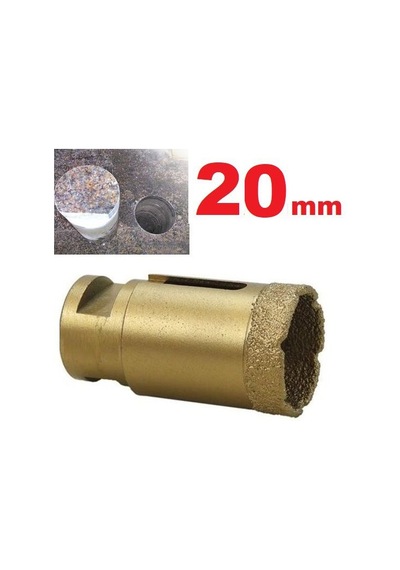 Beton Pancı M14 Fayans Granit Pancı 20mm Sarı Panç Elmas Delme Uc