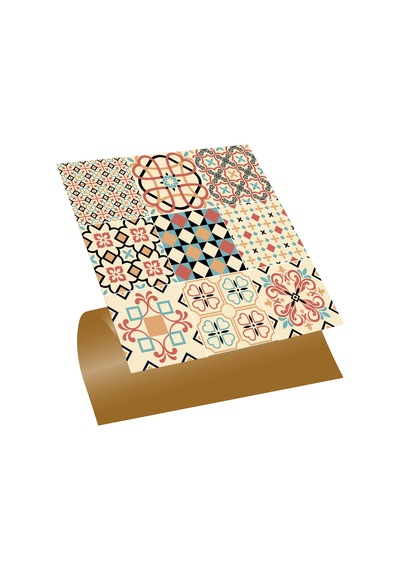 Tink KENDİNDEN YAPIŞKANLI JAPAN DESENLİ PVC KARO 30X30 CM