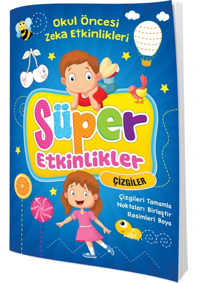 Ema Süper Etkinlikler Çizgiler Okul Öncesi Zeka Etkinlikleri