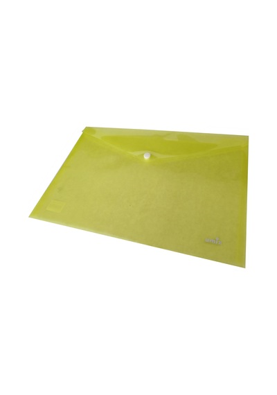 Umix Çıtçıtlı Zarf Dosya Şeffaf Sarı A4