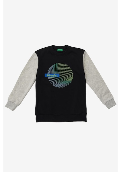 United Colors Of Benetton Erkek Çocuk Sweatshirt Bnt-b20912 Siyah