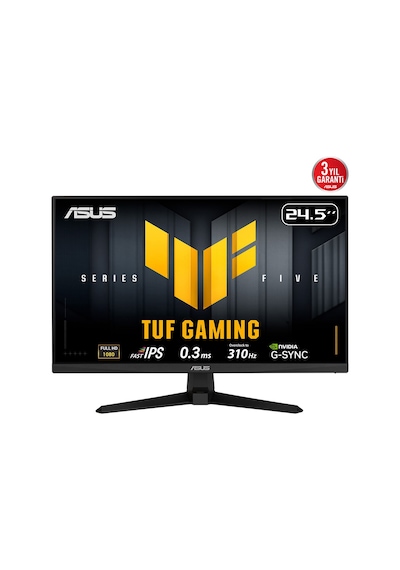 Asus Tuf Gamıng Vg259qmr5a 24,5" 0.3ms, 310hz, Full Hd, Dp, 2xhdmı, Hoparlör, Fast Ips Led, Elm