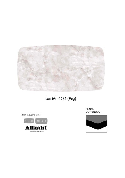 Lamiart Masa Tablası 105x210 - Dclamart-1081 - Fog Çok Renkli