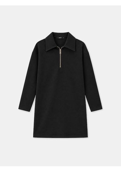 Xint Siyah Oversize Pamuklu Elbise 286227