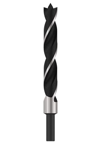Professional Accessories 1 X Silindir Şaftlı Spiral Ahşap Matkap Ucu Ahşap İçin, 16 Mm, Şaft 10 Mm, Matkap Aksesuarı 56000453