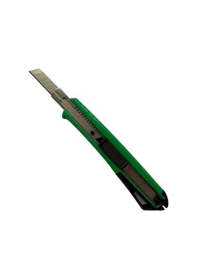 Viptec Profesyonel Plastik Gövde İnce Maket Bıçağı Yeşil 9 Mm 1 Paket 12 Adet