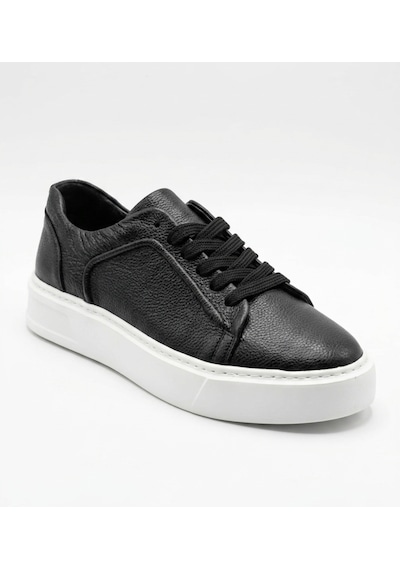 Growish Gd0109 Hakiki Deri Yüksek Taban Uzun Süre Ayakta Kalmaya Uygun Beyaz Eva Taban Siyah Sneaker Ayakkabı Growish Gd0109 Hakiki Deri Yüksek Taban Uzun Süre Ayakta Kalmaya Uygun Beyaz Eva Taban Siyah Sneaker Ayakkabı